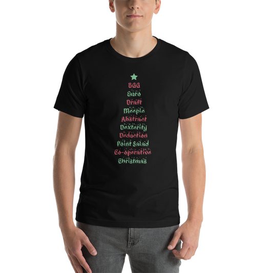 Christmas Tree Board Game Mechanics Christmas Unisex T-Shirt