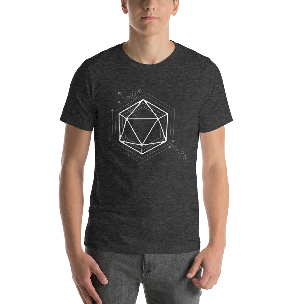 D20 Da Vinci Dice - Dungeon RPG Unisex T-Shirt