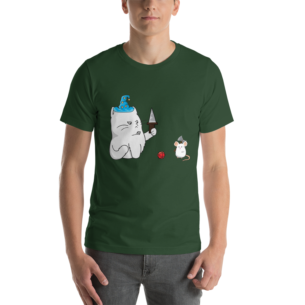 Cat and Mouse Adventure Party Dungeon RPG Unisex T-Shirt