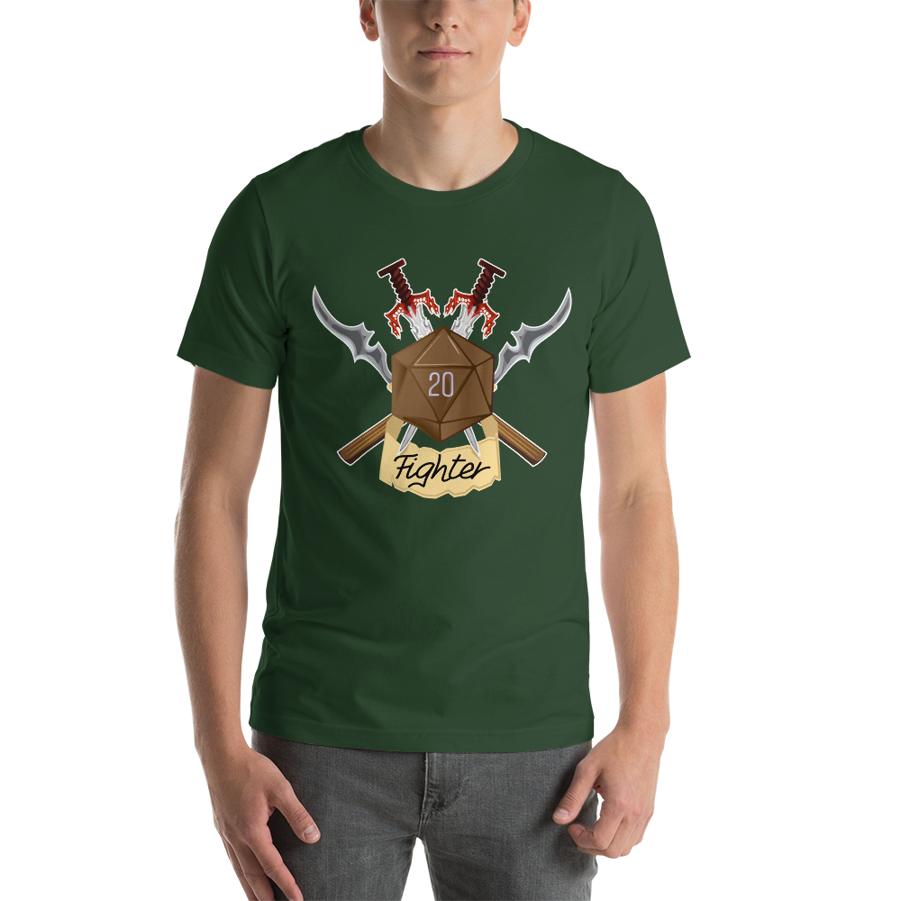 Fighter Fantasy RPG Character class Unisex T-Shirt
