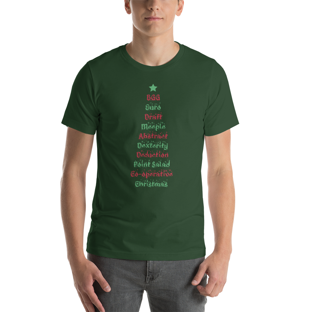 Christmas Tree Board Game Mechanics Christmas Unisex T-Shirt