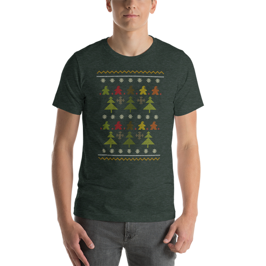 Meeple Christmas Sweater Festive Unisex T-Shirt
