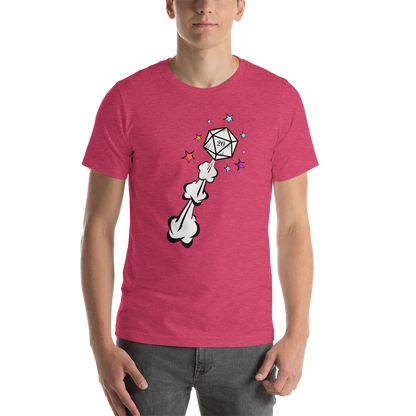 D20 Dice Explosion Dungeon RPG Unisex T-Shirt