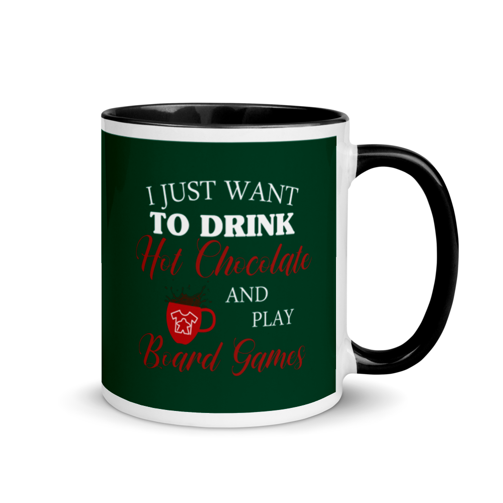 I Just Want To Drink Hot Chocolate And Play Board Games - Christmas Mug