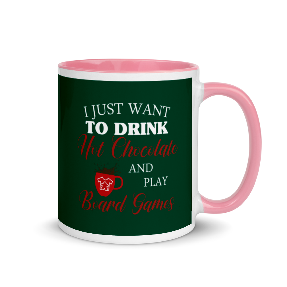 I Just Want To Drink Hot Chocolate And Play Board Games - Christmas Mug