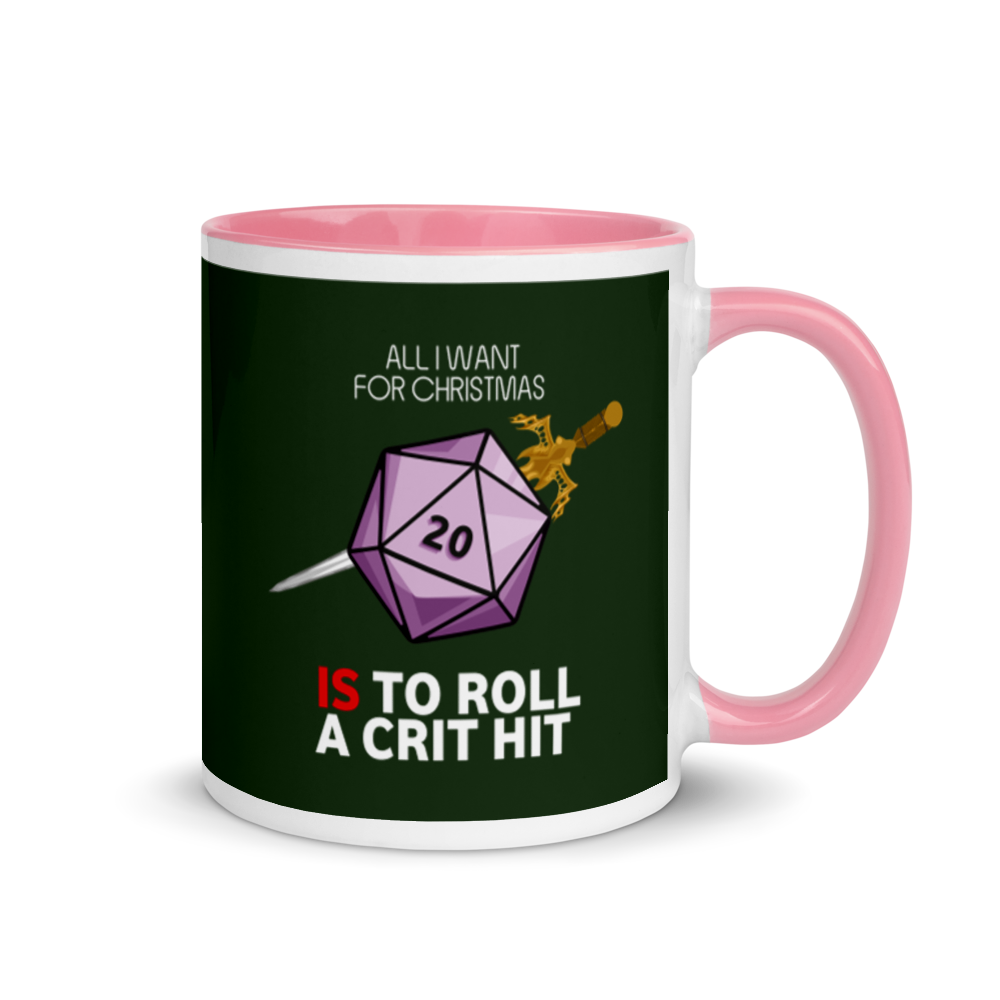 All I Want For Christmas Is To Roll A Crit Hit - Christmas Dungeon RPG Mug