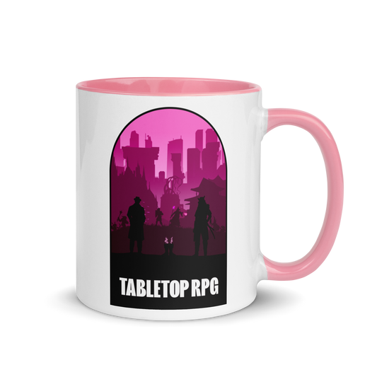 Tabletop RPG (Pink) Board Game Mechanic Mug
