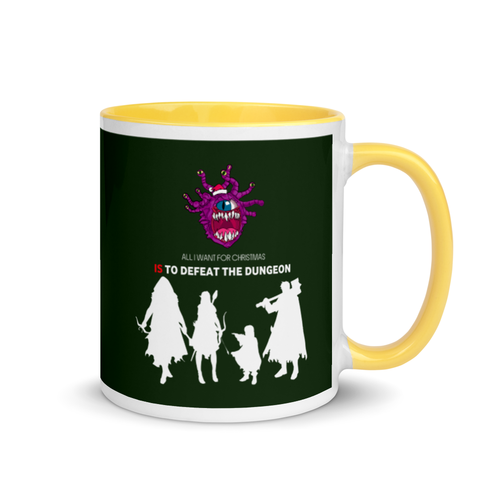 All I Want For Christmas Is To Defeat The Dungeon Festive Dungeon RPG Mug